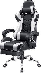 Gaming Racing Chair Ergonomic PC Computer Chair Height Adjustable E-Sports Gamer Office Task Swivel Chair w/ Headrest Lumbar Support Pillow 441lbs Loa thumbnail 5